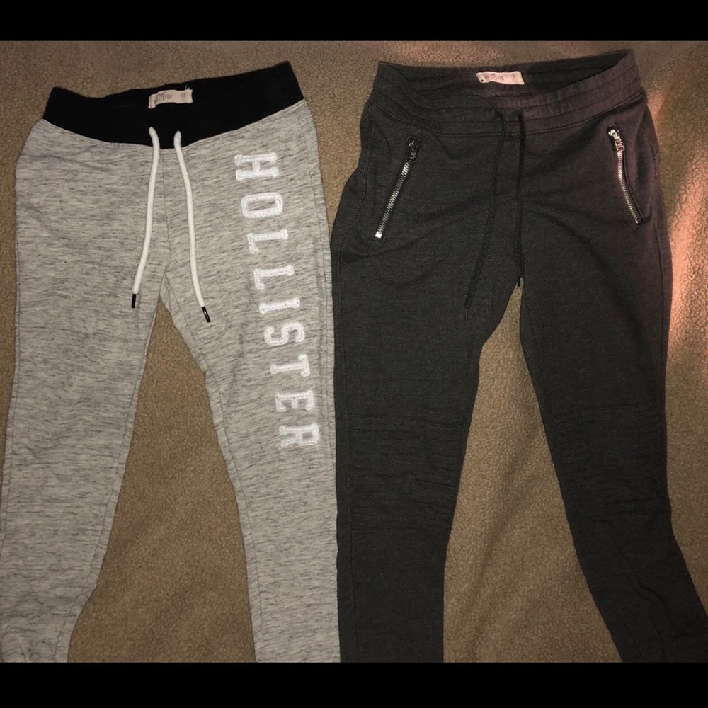 Hollister sweatpants size xs and small